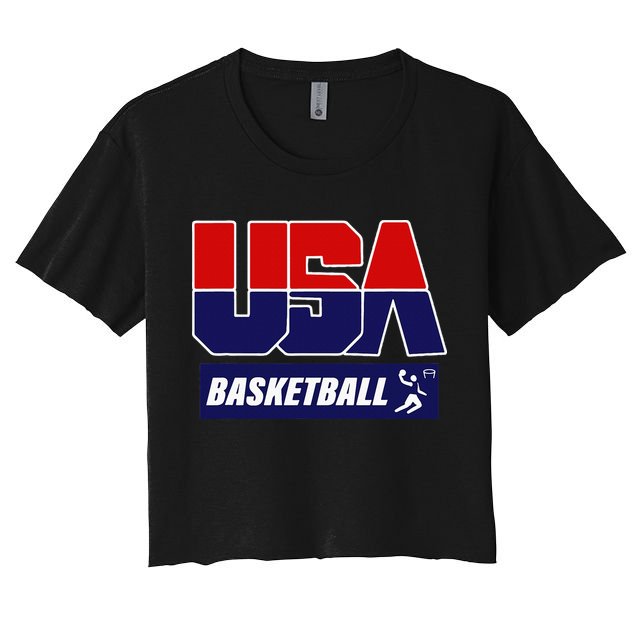 Basketball 2024 Usa Women's Crop Top Tee