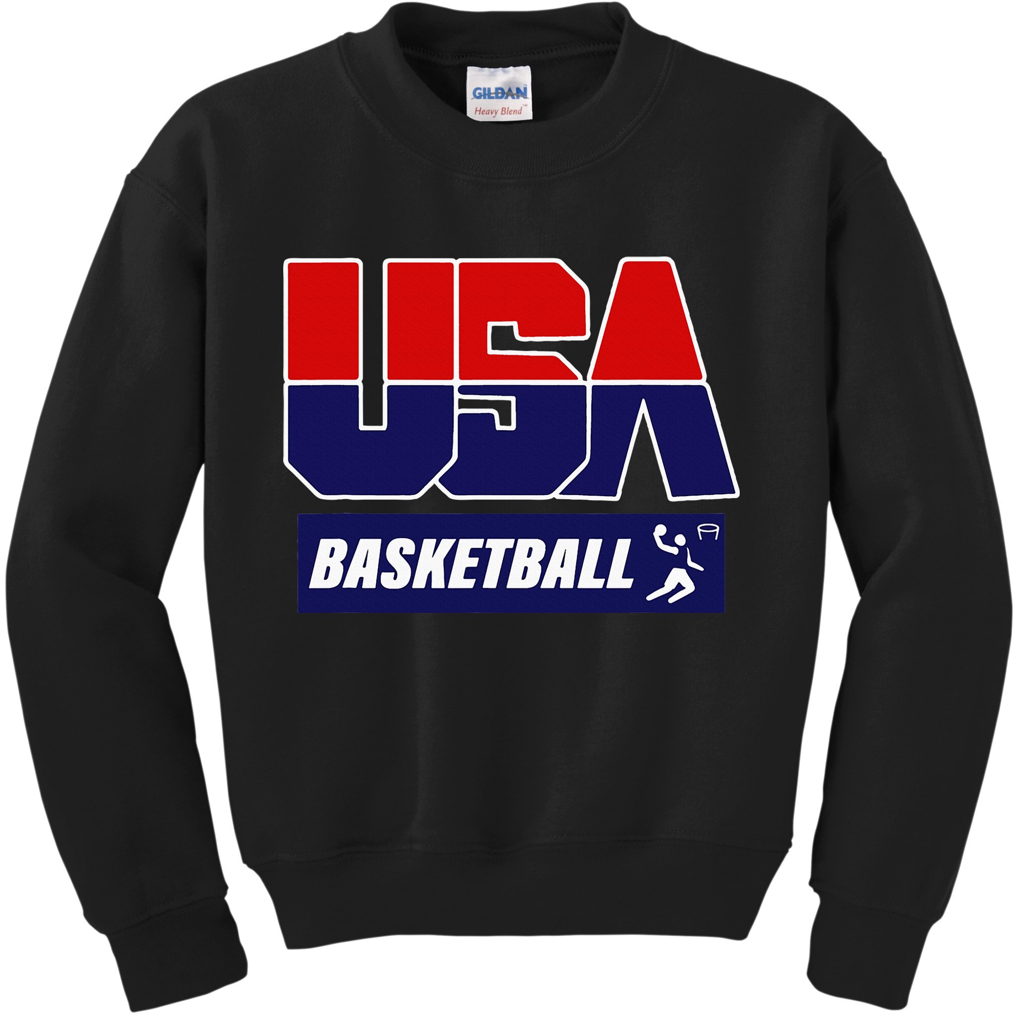 Basketball 2024 Usa Kids Sweatshirt