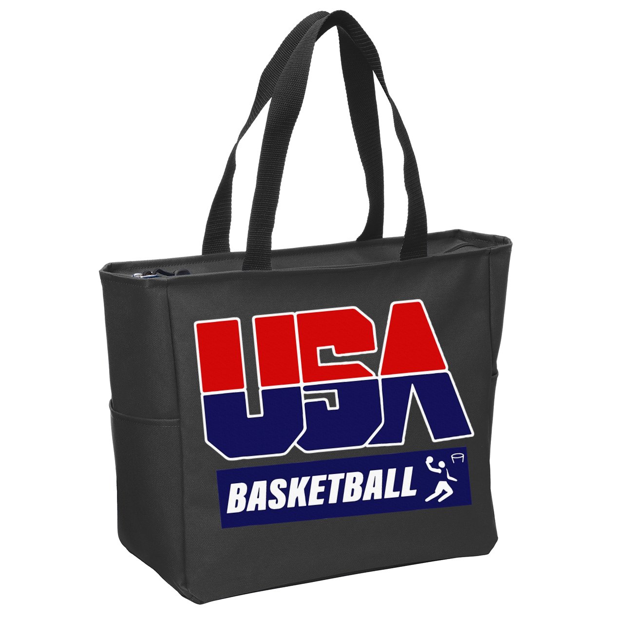 Basketball 2024 Usa Zip Tote Bag