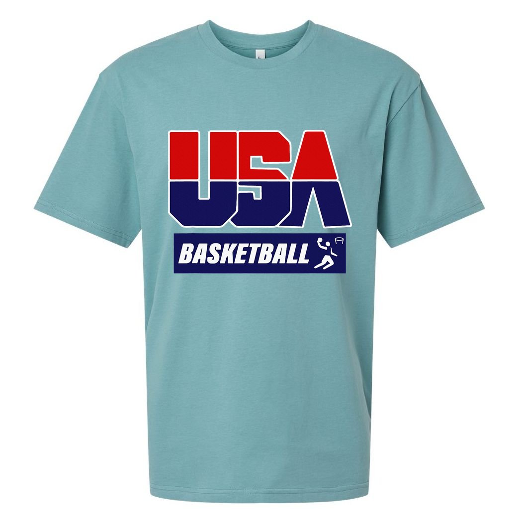 Basketball 2024 Usa Sueded Cloud Jersey T-Shirt