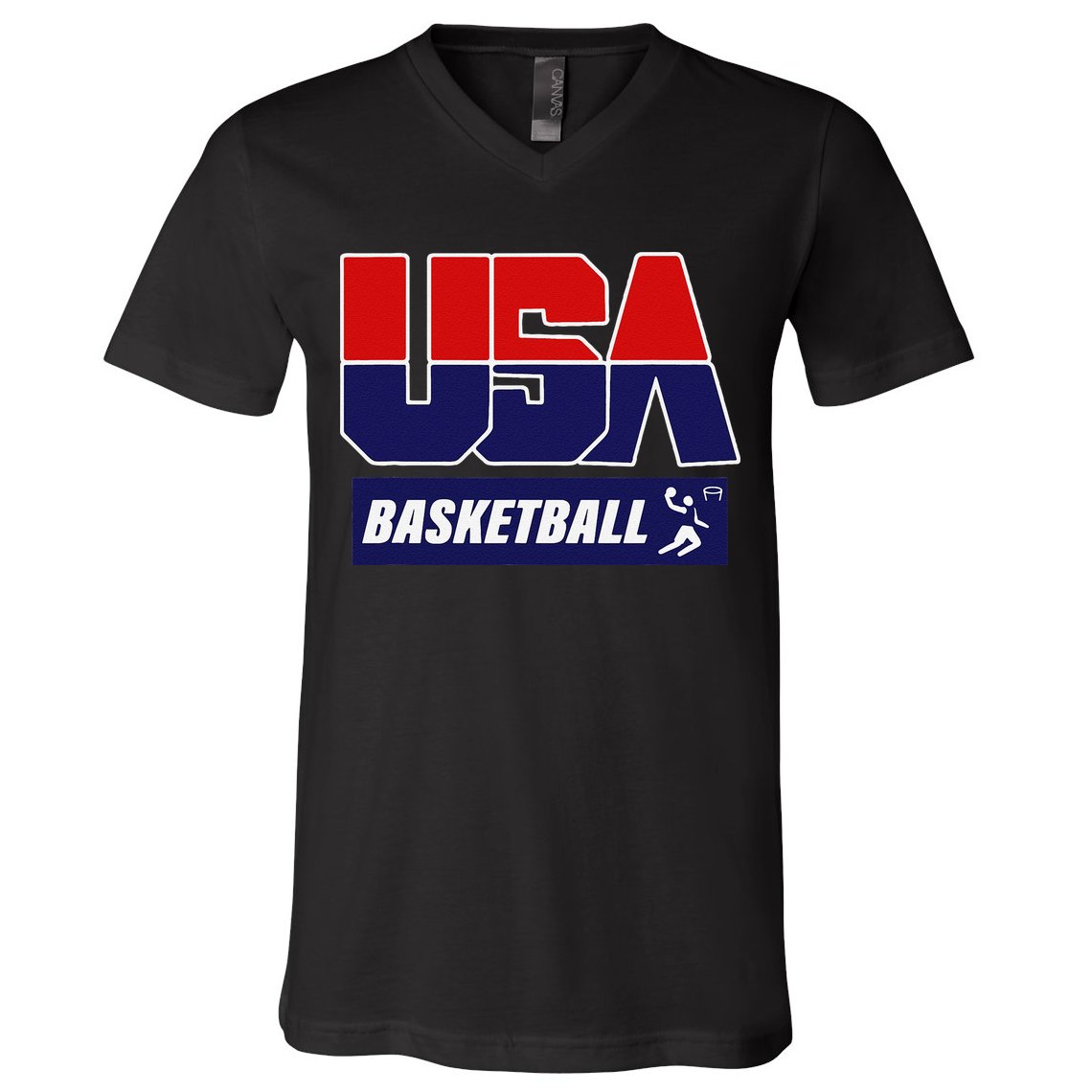 Basketball 2021 Usa V-Neck T-Shirt
