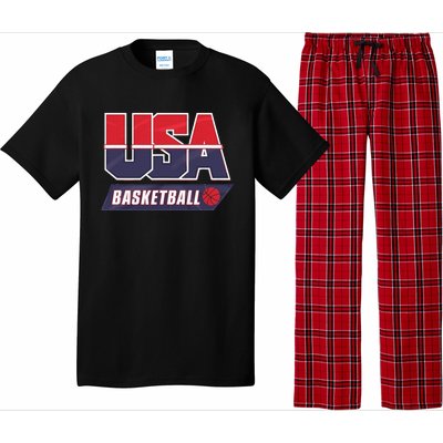 Basketball 2024 Usa Patriotic Sports Lover American B Ball Pajama Set