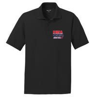 Basketball 2024 Usa Patriotic Sports Lover American B Ball PosiCharge RacerMesh Polo