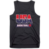 Basketball 2024 Usa Patriotic Sports Lover American B Ball Tank Top