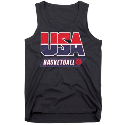 Basketball 2024 Usa Patriotic Sports Lover American B Ball Tank Top