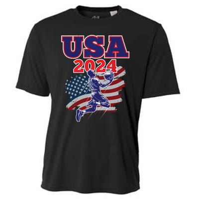 Basketball 2024 Vintage Usa Cooling Performance Crew T-Shirt