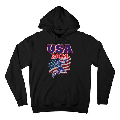 Basketball 2024 Vintage Usa Hoodie