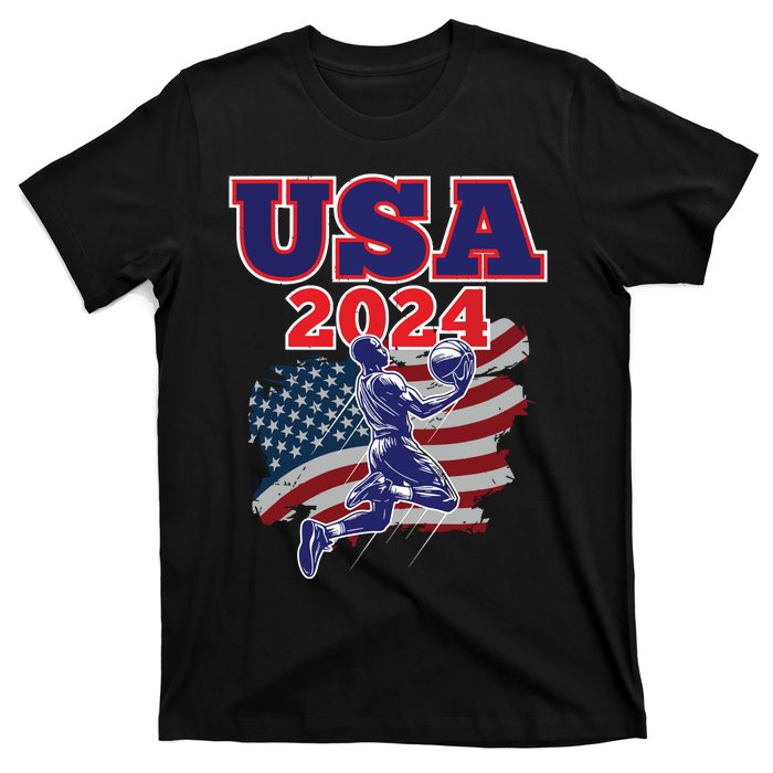 Basketball 2024 Vintage Usa T-Shirt