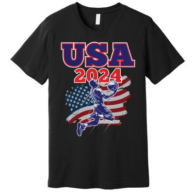 Basketball 2024 Vintage Usa Premium T-Shirt