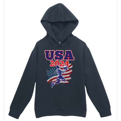 Basketball 2024 Vintage Usa Urban Pullover Hoodie