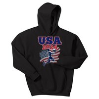 Basketball 2024 Vintage Usa Kids Hoodie