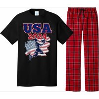 Basketball 2024 Vintage Usa Pajama Set