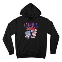 Basketball 2024 Vintage Usa Tall Hoodie