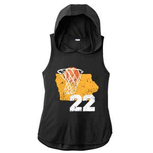 Baseketball 22 Women Girl Tees Ladies PosiCharge Tri-Blend Wicking Draft Hoodie Tank