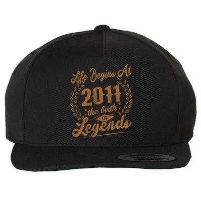 Birthday 365 2011 The Birth Of Legendary Birthday Gift Great Gift Wool Snapback Cap