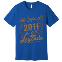 Birthday 365 2011 The Birth Of Legendary Birthday Gift Great Gift Premium T-Shirt