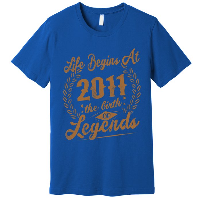 Birthday 365 2011 The Birth Of Legendary Birthday Gift Great Gift Premium T-Shirt