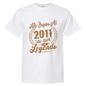 Birthday 365 2011 The Birth Of Legendary Birthday Gift Great Gift Garment-Dyed Heavyweight T-Shirt