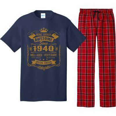 Birthday 365 Being Awesome Since 1940 Vintage Birthday Gifts Pajama Set