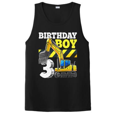 Birthday 3rd Birthday Excavator Construction Vehicle PosiCharge Competitor Tank