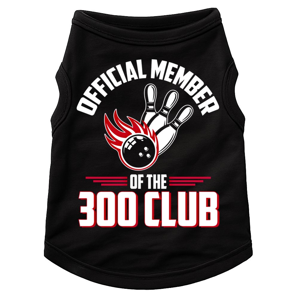 Bowling 300 Great Gift 300 Club Member Funny Bowler Gift Doggie Tank