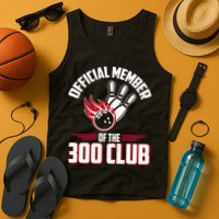 Bowling 300 Great Gift 300 Club Member Funny Bowler Gift Tank Top