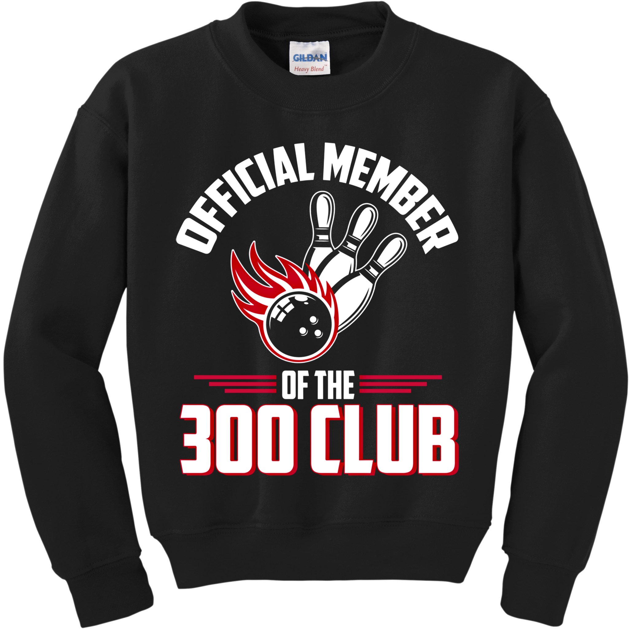 Bowling 300 Great Gift 300 Club Member Funny Bowler Gift Kids Sweatshirt