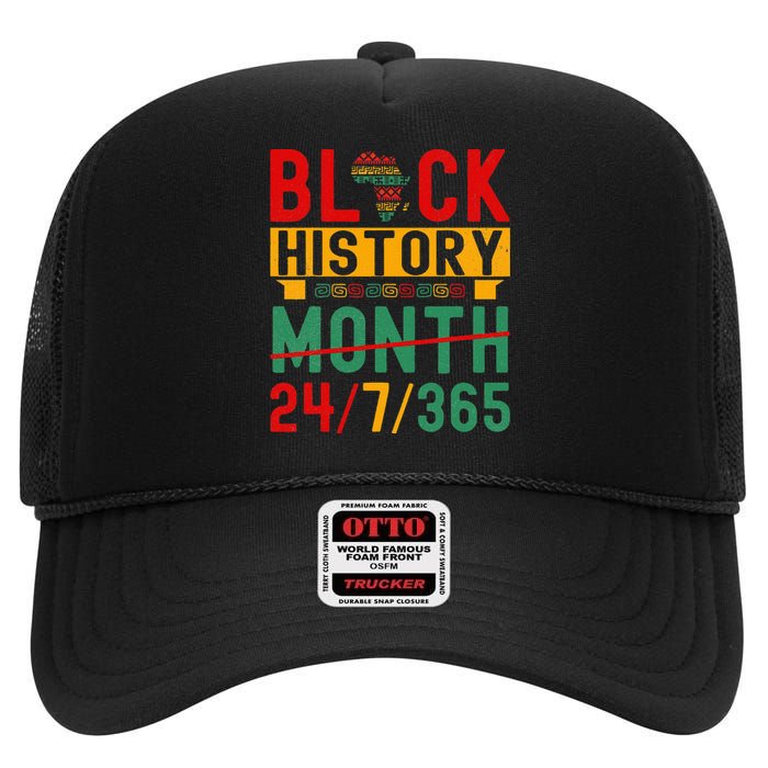 BHM 365 One Month Cant Hold Our History High Crown Mesh Back Trucker Hat