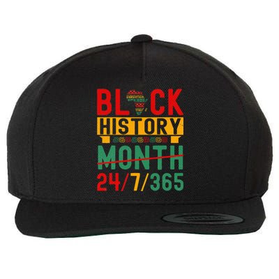 BHM 365 One Month Cant Hold Our History Wool Snapback Cap