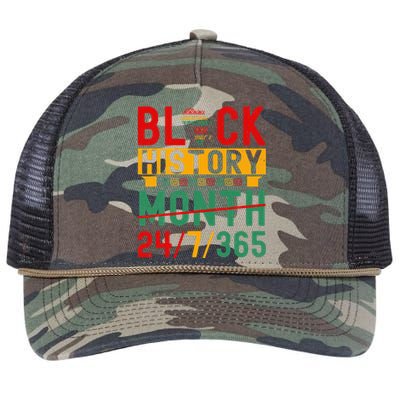 BHM 365 One Month Cant Hold Our History Retro Rope Trucker Hat Cap