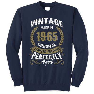 Birthday 365 Vintage1965 Birthday Gift for Tall Sweatshirt