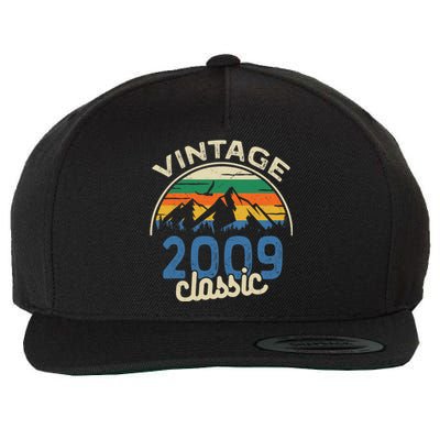 Birthday 365 Vintage 2009 Classic Birthday Gifts Wool Snapback Cap