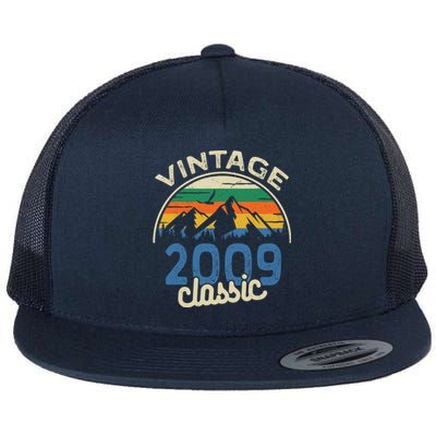 Birthday 365 Vintage 2009 Classic Birthday Gifts Flat Bill Trucker Hat