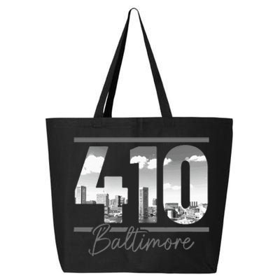 Baltimore 410 Area Code Skyline Maryland Vintage 25L Jumbo Tote