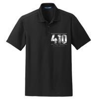 Baltimore 410 Area Code Skyline Maryland Dry Zone Grid Polo