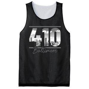 Baltimore 410 Area Code Skyline Maryland Mesh Reversible Basketball Jersey Tank