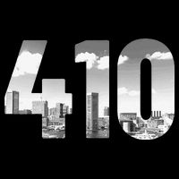 Baltimore 410 Area Code Skyline Maryland Vintage Toddler T-Shirt