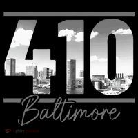 Baltimore 410 Area Code Skyline Maryland Vintage Button
