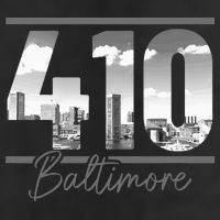 Baltimore 410 Area Code Skyline Maryland Vintage Hat