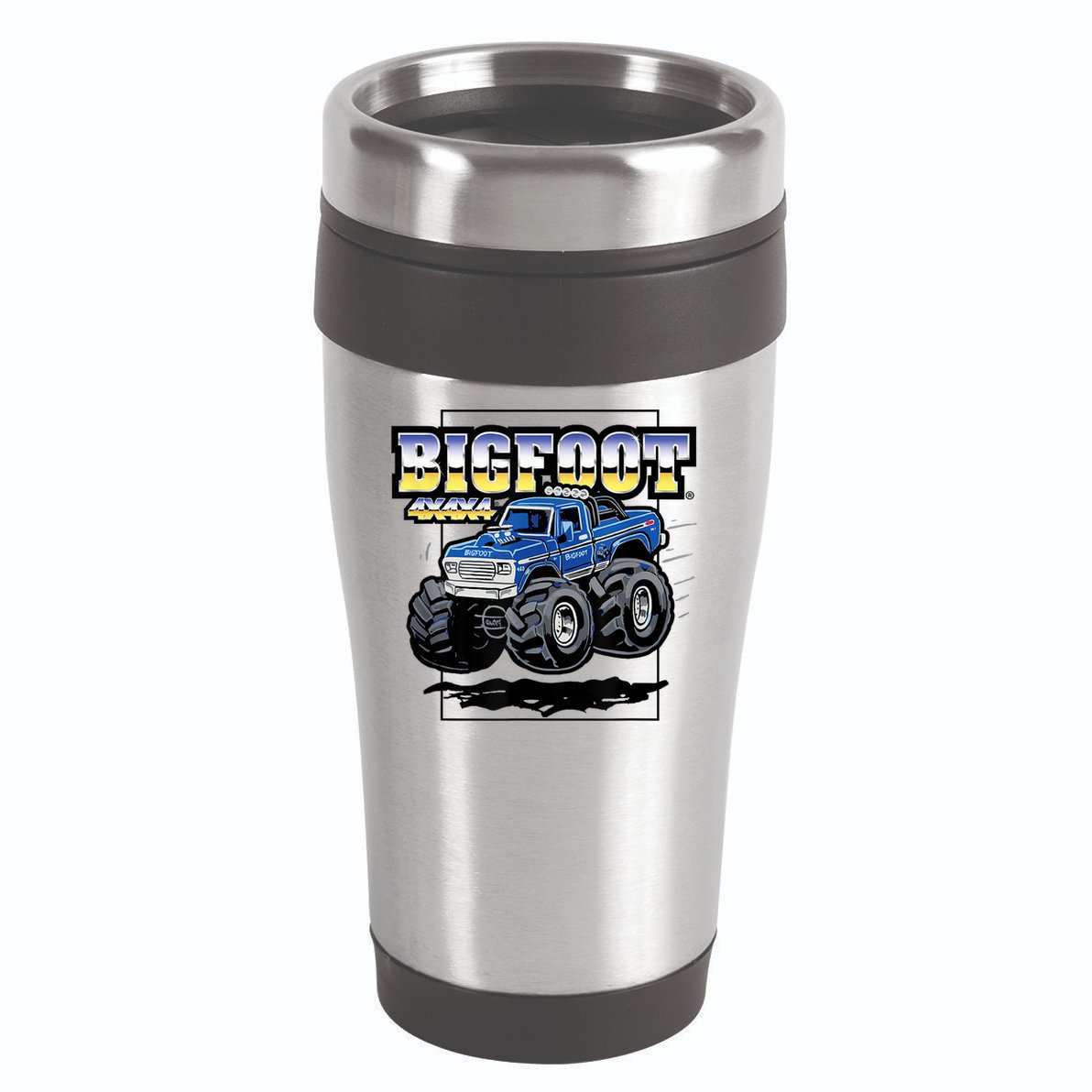 Bigfoot 4x4x4 Cartoon Truck (Color Options 1) 16oz Travel Tumbler