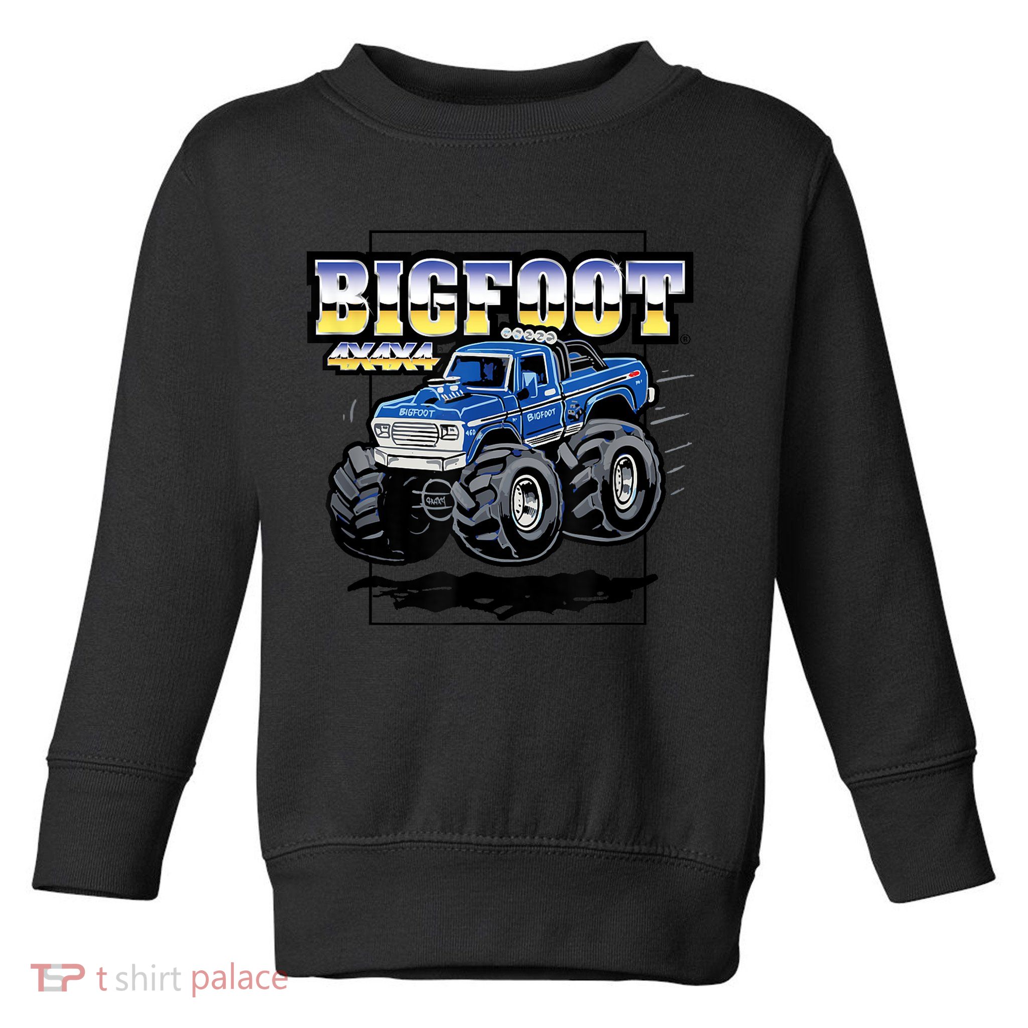 Bigfoot 4x4x4 Cartoon Truck (Color Options 1) Toddler Sweatshirt
