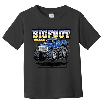 Bigfoot 4x4x4 Cartoon Truck (Color Options 1) Toddler T-Shirt