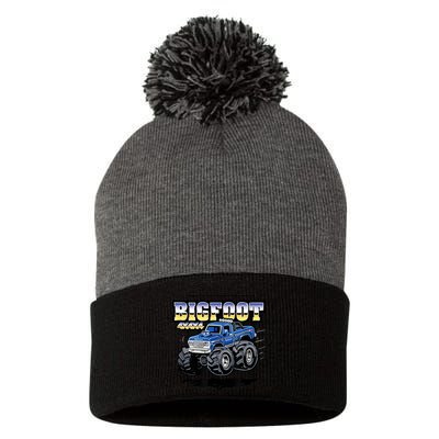 Bigfoot 4x4x4 Cartoon Truck (Color Options 1) Pom Pom 12in Knit Beanie