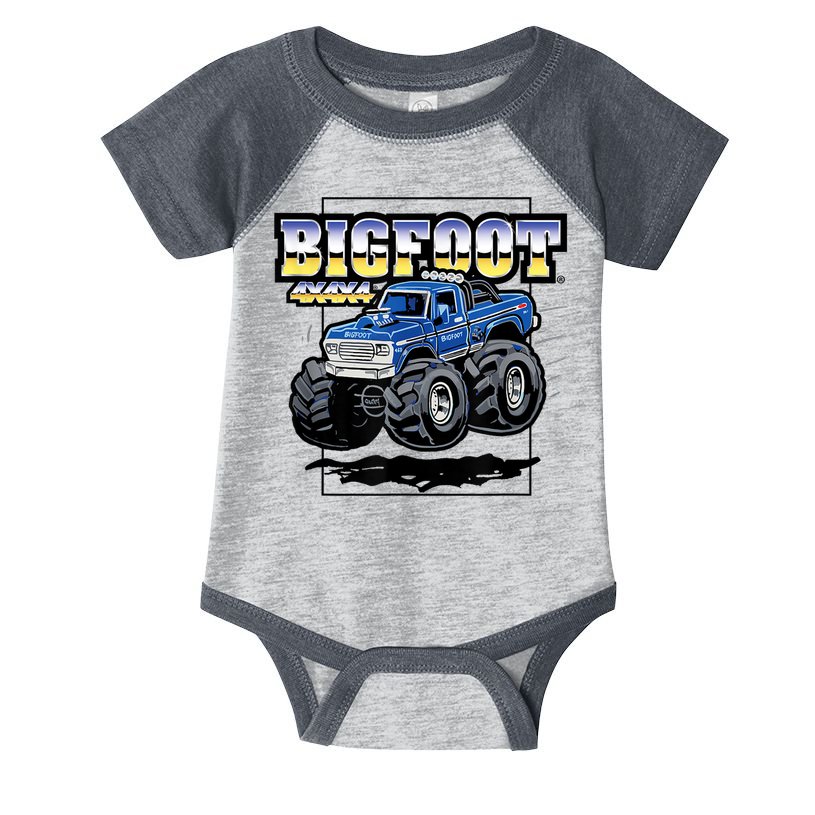 Bigfoot 4x4x4 Cartoon Truck (Color Options 1) Infant Baby Jersey Bodysuit