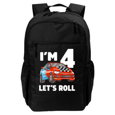 Birthday 4 Four Race Car 4th Birthday Racing Car Backpack
