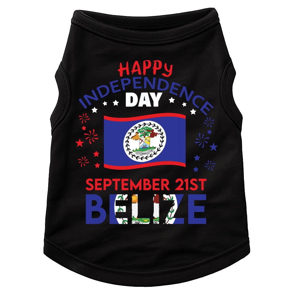 Belize 43rd Independence Day Belizean Pride Belize Flag Doggie Tank