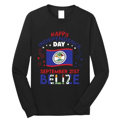 Belize 43rd Independence Day Belizean Pride Belize Flag Long Sleeve Shirt