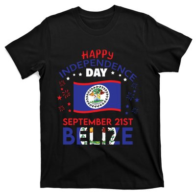 Belize 43rd Independence Day Belizean Pride Belize Flag T-Shirt