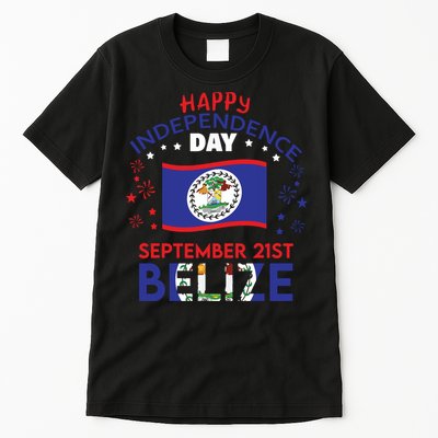 Belize 43rd Independence Day Belizean Pride Belize Flag Tall T-Shirt