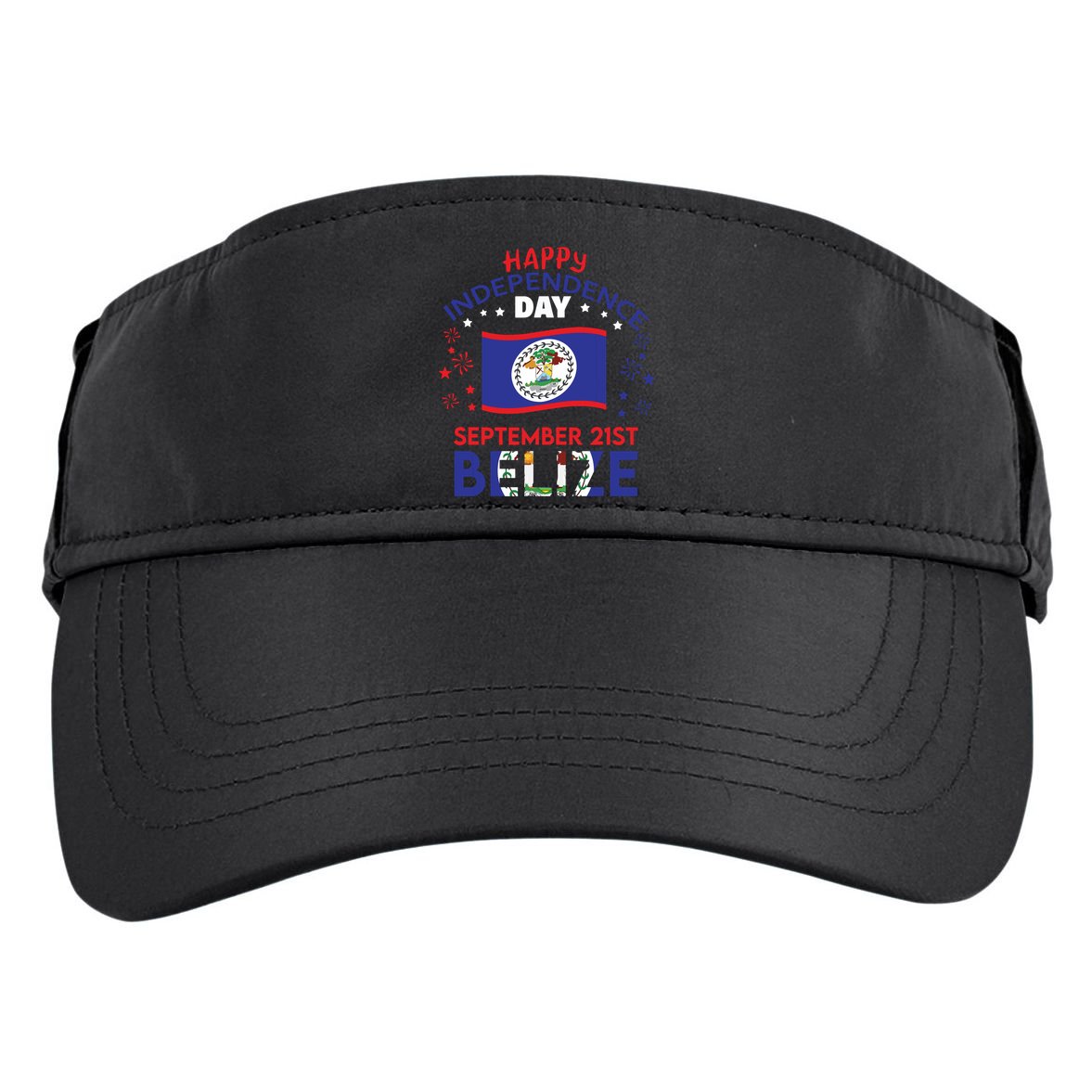 Belize 43rd Independence Day Belizean Pride Belize Flag Adult Drive Performance Visor